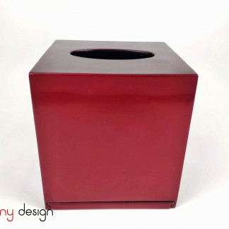 Square red tissue box 13*H13cm